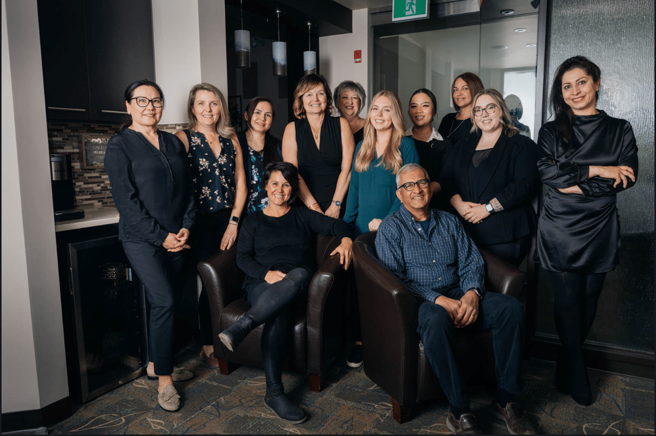 A picture of the dentist and dental team at a clinic in Calgary, AB