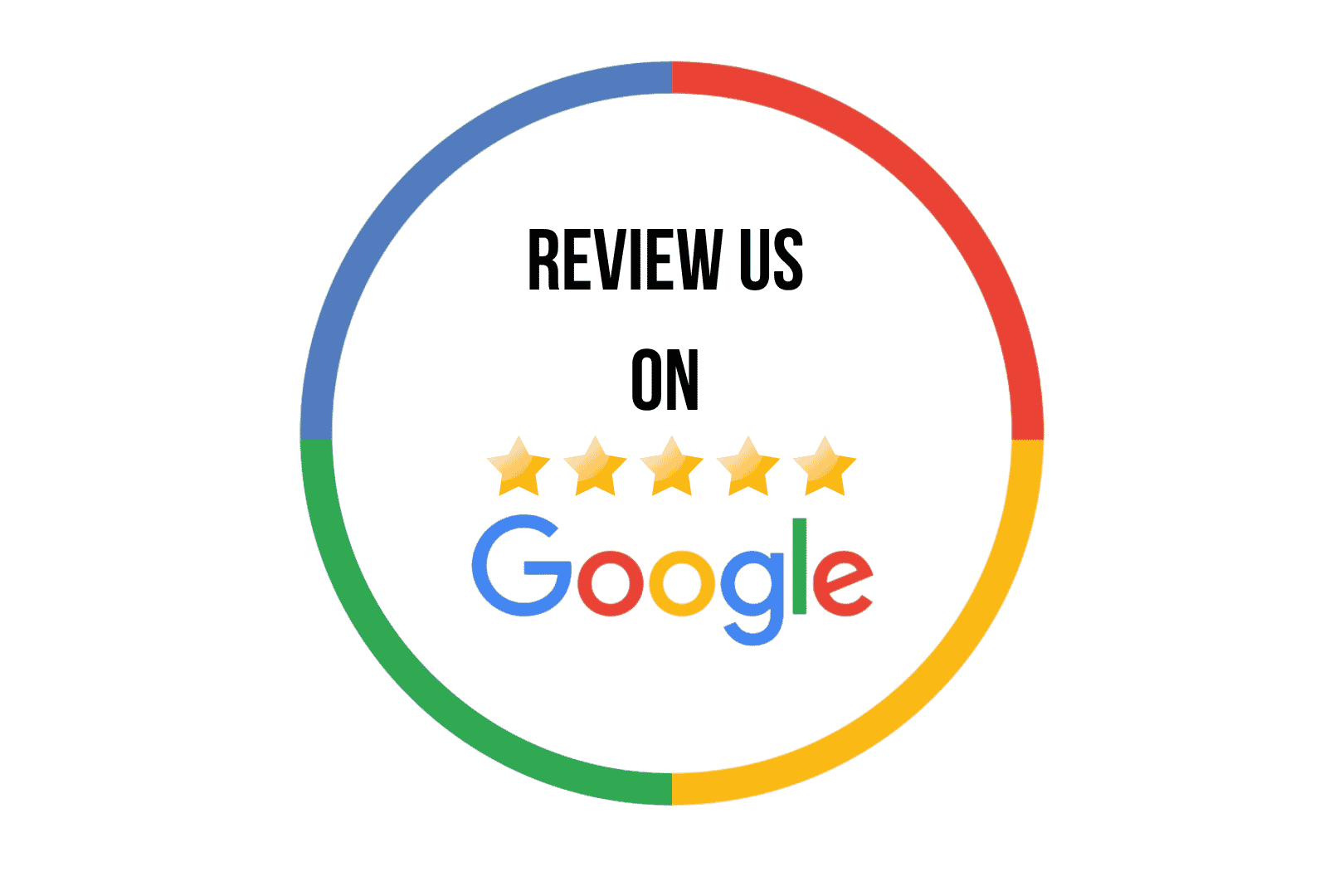 Image that says Review Us on Google